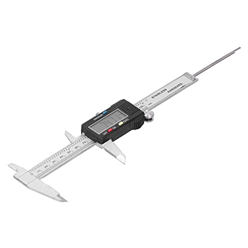 Calibrador vernier digital para uso industrial en talleres con rango de medición de 0 a 150 mm