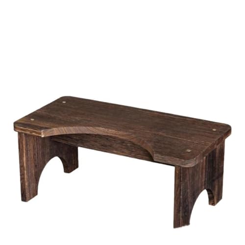 Taburete de baño de madera resistente de alta estabilidad con acabado robusto 2