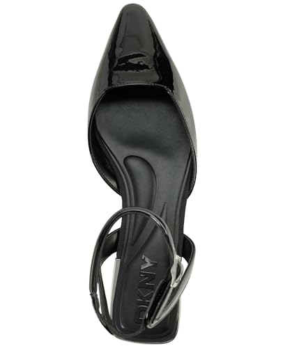 DKNY Womens Cacia Pointed Toe Ballet Flat with Ankle Strap4