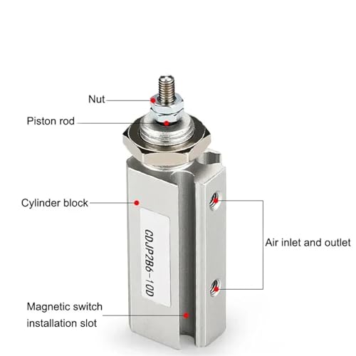 Cylindres d'air miniatures CJPB double action pour micro-robotique - 5