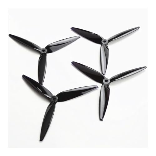 Hélice 7040 tri-lame pour drone FPV longue portée de 7 pouces 2 paires noires