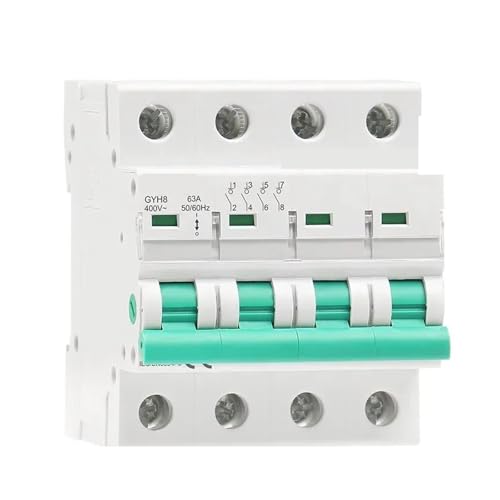Interrupteur principal 400V disjoncteur de sectionnement rail DIN 63A 4 pôles