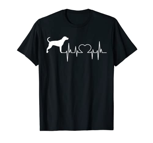 Bluetick Coonhound Heartbeat Camiseta