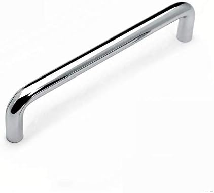 VIBORG (4 Pieces SUS304 Stainless Steel Modern Kitchen Cabinet Cupboard Door Handles Pull Wardrobe Vanity Dresser Drawer Handle Pulls SA-722B Polished Mirror-Like (Hole-to-Hole: 128mm)