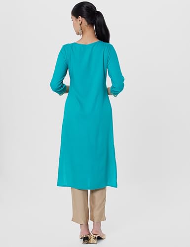 Image of Soch Women's Rayon Straight Fit Casual Kurta
