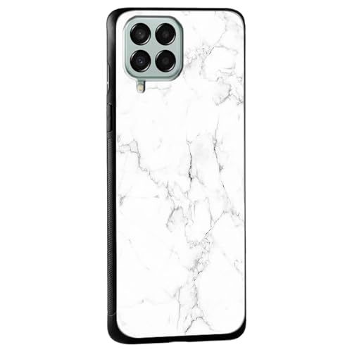 Image of COLORflow Back Cover Compatible with Samsung Galaxy M12 / A12 / F12 | White Marble | Shockproof TPU Bumper Cover with Camera Protection Back Cover