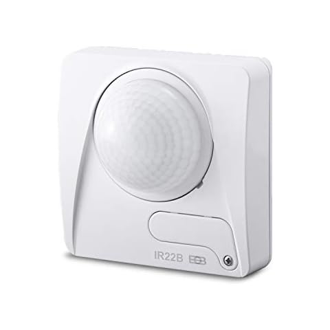 Motion Sensor White 360 Degrees Indoor IP20 Surface-Mounted Wall and Ceiling Mounting Suitable for LED Cover