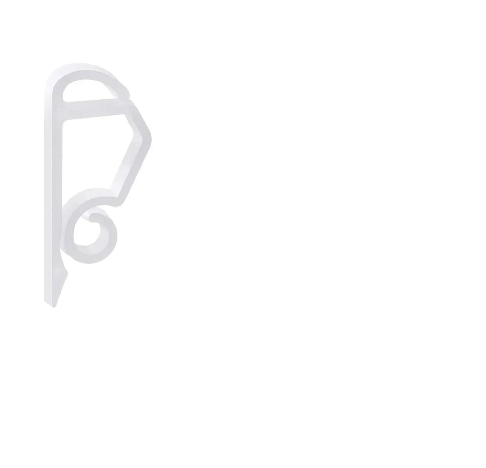 BAYNOPURIN Outdoor Light Hook Light String Clips Hook Holiday Wire Clamp Weatherproof Outdoor Gutter Clip Lights Holder Halloween Christmas Tree Decor(White,20pcs)