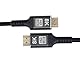 PremiumCord 8K Ultra High Speed ​​HDMI 2.1 Kabel M/M 48Gbps mit Ethernet, Videoauflösung 8K@60Hz, Deep Color, 3D, EDID, ARC, HDR, 3x geschirmt, Textilkabel Geflecht, Vergoldet, Länge 9m