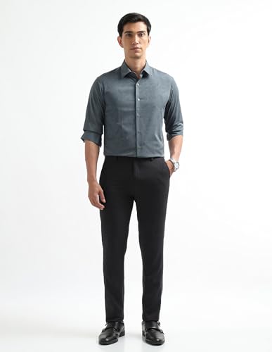 Image of Arrow Newyork Men's Textured Manhattan Slim fit New York Shirt