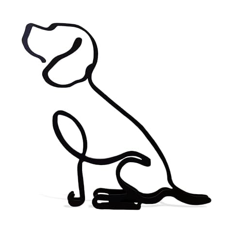 Statue Beagle en métal noir Cover