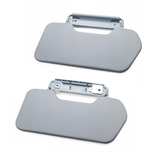 INTGET Upgraded Pair Side Sun Visors for Toyota FJ Cruiser Accessories 2006-2016 Gray Leather Left & Right Car Inner Door Side Sun Protection (Gray 2PCS)
