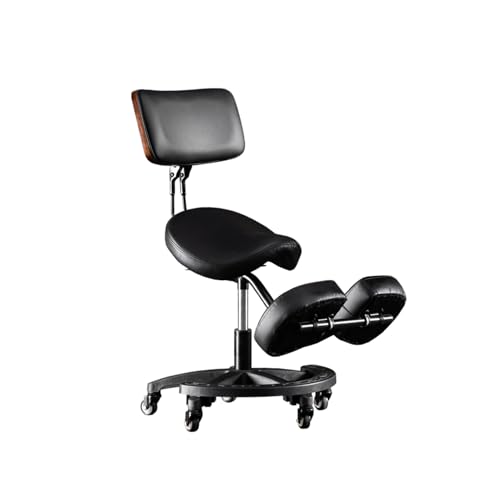Genérico Silla ergonómica Profesional de Rodillas, con Equilibrio Variable, Altura Ajustable for Mejorar la Postura y la circulación de Las piernas.