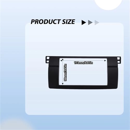 Cadre de Console Audio pour Véhicule BMW E46 pour Installer un Écran 2 DIN