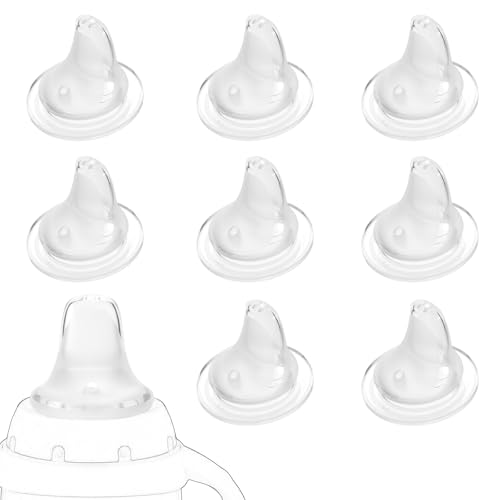 Lyreh 8pcs Baby Bottle Replacement Nipples Compatible with N