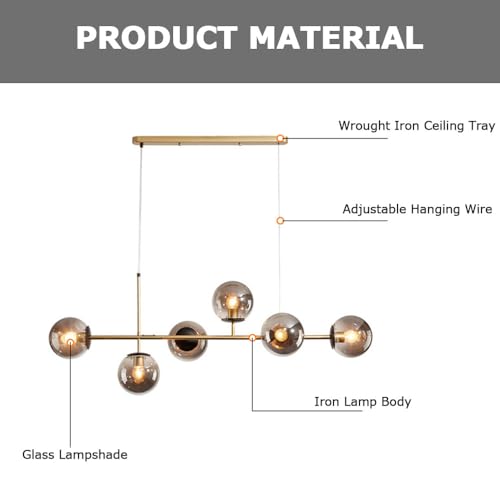 Lampe suspendue moderne en verre luminaire de plafond pour salon chambre cuisine