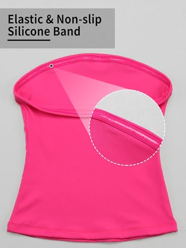Image of Ibeauti Womens Tube Top Strapless Crop Tops Double Lined Sexy Y2K Going Out Off Shoulder Summer Top