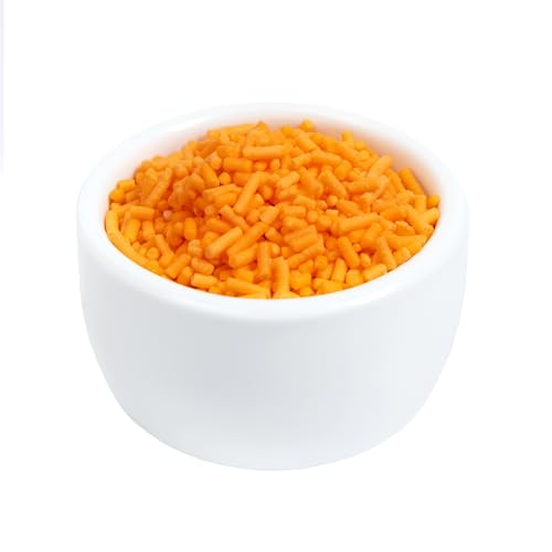Image of O'Creme Orange Sprinkles for Cake Decorating, 5 Pounds