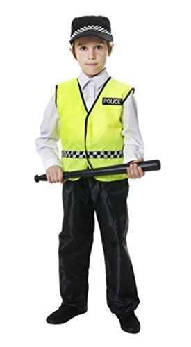 Boys Toys - Disfraz de policía para niño, talla S (UK 4-6)