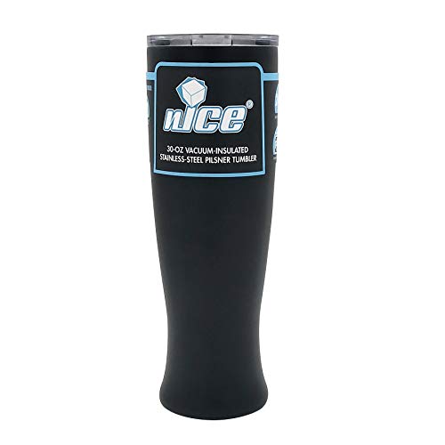 nICE TPF-515635 30OZ Pilsner Beer Glass-Black, 30 oz