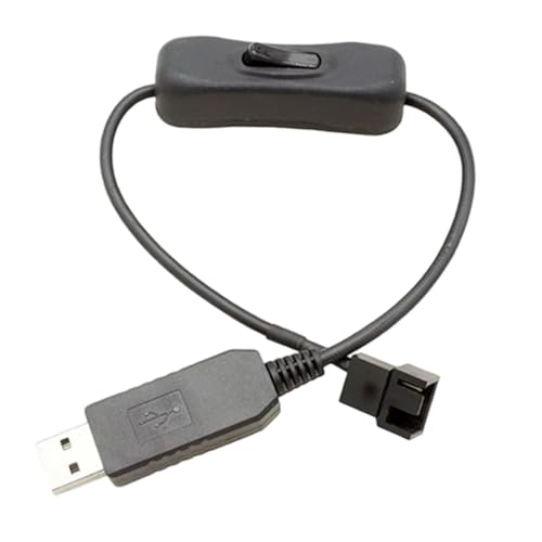 Adaptador de Ventilador de PC | Convertidor PWM USB de 3/4 Pines - Adaptador Elevador de Ventilador de Carcasa - para PC de Escritorio, Dispositivos electrónicos, de refrigeración de