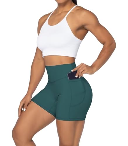 Image of Sunzel No Front Seam Biker Shorts for Women with Pockets, Yoga Workout Gym Bike Shorts with Tummy Control | 3, 5 Or 8-Inch Inseam, High Waisted, No Front Seam, Side Pockets, Buttery Soft, Compression Fit, Squat Proof, Tummy Control