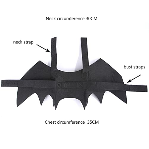 Alas de murciélago de Halloween,Disfraz De Gato con Campanas,Ropa del Mascotas, Apto para Cachorros y Gatitos Cosplay 2 Alas de murciélago de Halloween,Disfraz De Gato con Campanas,Ropa del Mascotas, Apto para Cachorros y Gatitos Cosplay