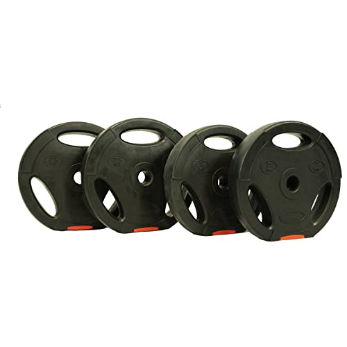 Fjoerdesports Hantelscheiben Set 25 kg, für Kurzhanteln oder Langhantelstangen, Standard 30 mm Bohrung, Gewichtsscheiben für freies Training (2x 5 kg & 2x 7,5 kg) Cover