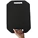 Feisate Barber Mirror Handheld Foam, Salon Large Foam Hand Mirror with Double Handle, Square Barbershop Handheld Mirror, Black