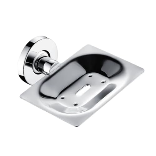 Toallero de baño con Gancho, jabonera, toallero Cromado Pulido, portarrollos, Cepillo de baño, Accesorios de baño (jabonera)