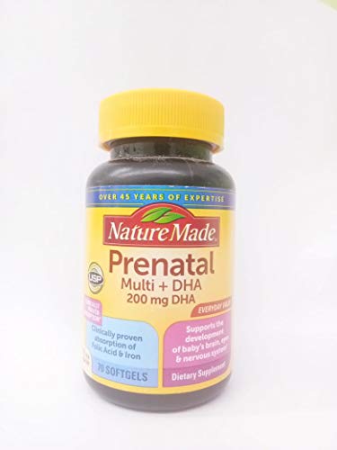 Nature Made Prenatal Multi + DHA, 70 softgels