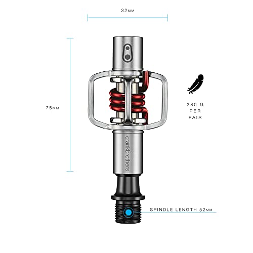 Crank Brothers Eggbeater 1 Hangtag Bike Pedal, Red
