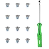 LeFix 12PCS M2x3 Torx T5 Screws + 1 Screwdriver Compatible with Dell XPS 13 9300 9305 9343 9350 9360 |XPS 15 9550 9560 9570|Precision M5510 5520 5530 5540,for Razer Blade,HP Envy 13|(Silver)
