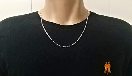 Corrente Masculina Prata Maciça 925 60 Cm X 3 Mm Elo Cartier REF. 616