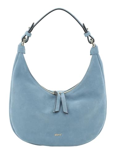 Sac hobo ABRO Nana Mini Sapphire en Leather Suede, l'excellence du cuir suédé de prestige