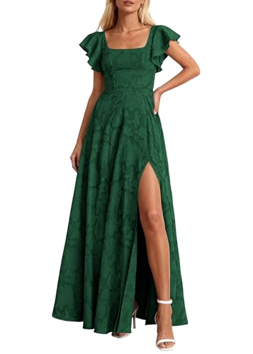 Image of KIRUNDO Bridesmaid Wedding Guest Formal Dresses for Women