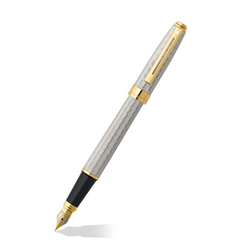 Stylo plume Sheaffer Prelude pointe moyenne argent peau de serpent écriture luxe