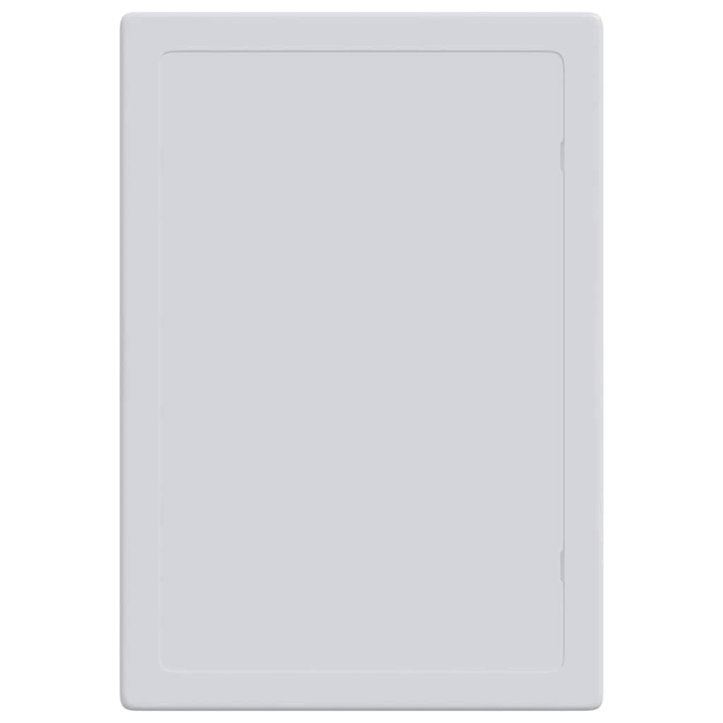 2 paneles de acceso, color blanco, 15 x 23 cm, plástico ABS, puerta de inspección, puerta de inspección, cable sanitario, tubo