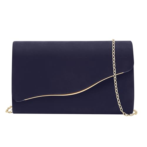 Image of Clutch Purses for Women Evening Bag Faux Suede Formal Party Wedding Cocktail Prom