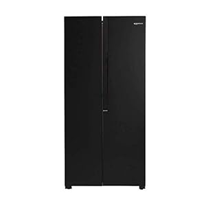 AmazonBasics 468 L Side-by-Side Refrigerator (Black) (Renewed)