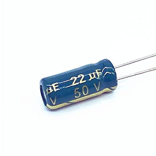 Condensateur électrolytique aluminium 22uF 50V composant radial pour circuit imprimé