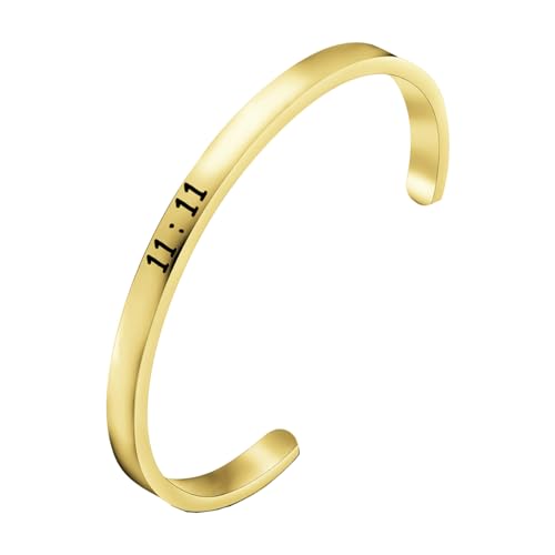 11 : 11 Cuff Angel Numbers Bracelet Make A Wish Gift for Women