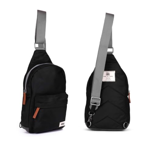 Image of ORI LONDON Crossbody Bag - Nylon Travel Sling Bag for Women & Men with Chunky Zippers - The Willesden