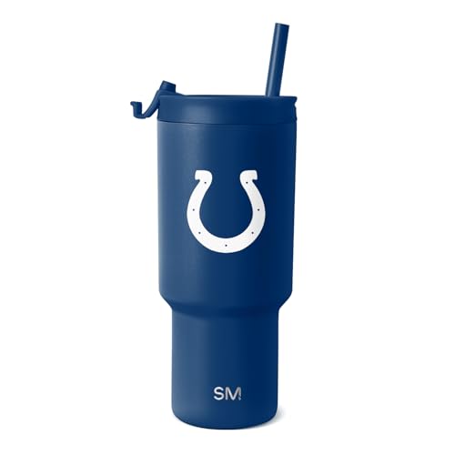 Image of Simple Modern Officially Licensed NFL 30oz Tumbler with Flip Lid and Straws | Football Insulated Stainless Steel Cup | Gifts for Men Women | Trek Collection
