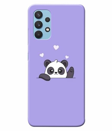 Image of Printed Hard Back Case Cover & Compatible for Samsung Galaxy A33 5G / SM-A336EP, Samsung A33 5G | Cute Panda Art (Multicolor) - D1182