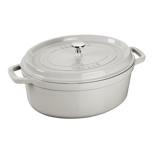 STAUB Cocotte Ovale Truffe Blanche, Taille - 33cm