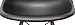 EdgeMod EM-105-WAL-BLK-X4 Eames Style DSW Side Chair with a Walnut Base (Set of 4), Black