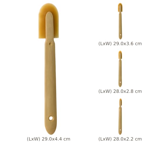 Lot de 4 outils de finition pour mastic, grattoirs à manche allongé avec têtes souples et flexibles de 0,9 à 1,7 in / 2,28 à 4,32 cm, pour murs extérieurs, cuisine, salle de bains, joints de carrelage – vue 3