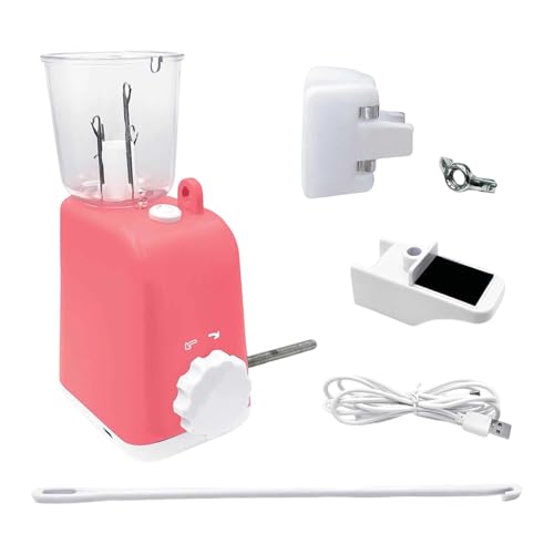 Machine à tricoter électrique rose, le cadeau idéal pour créer des cadeaux de fêtes uniques