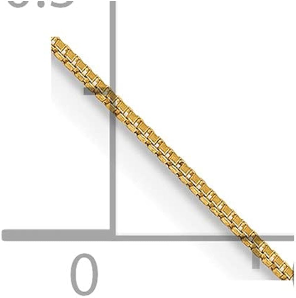 Amazon | Finejewelers 14 Kイエローゴールドシンボックスチェーン